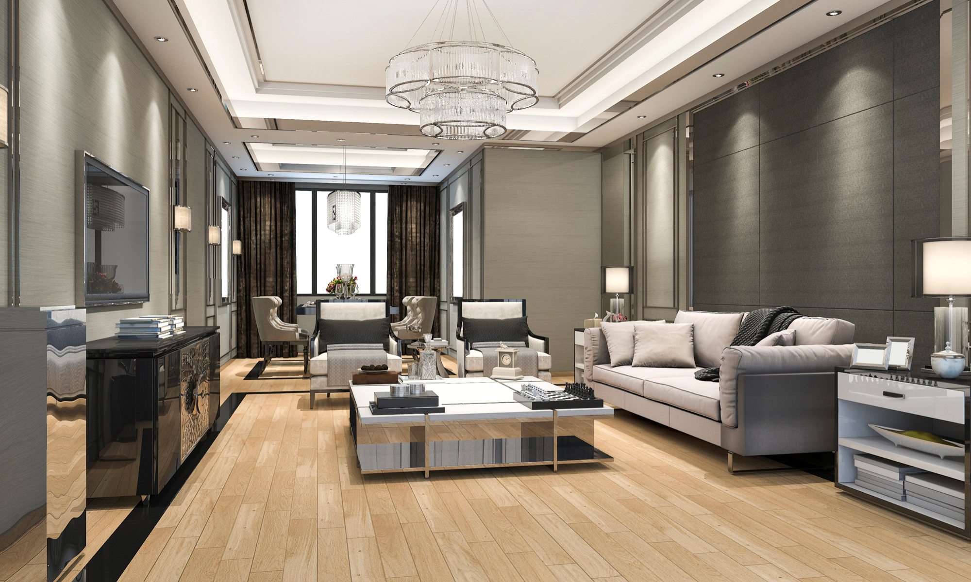 Oak hardwood floor stain options Houston home by Olafab Cabinetry